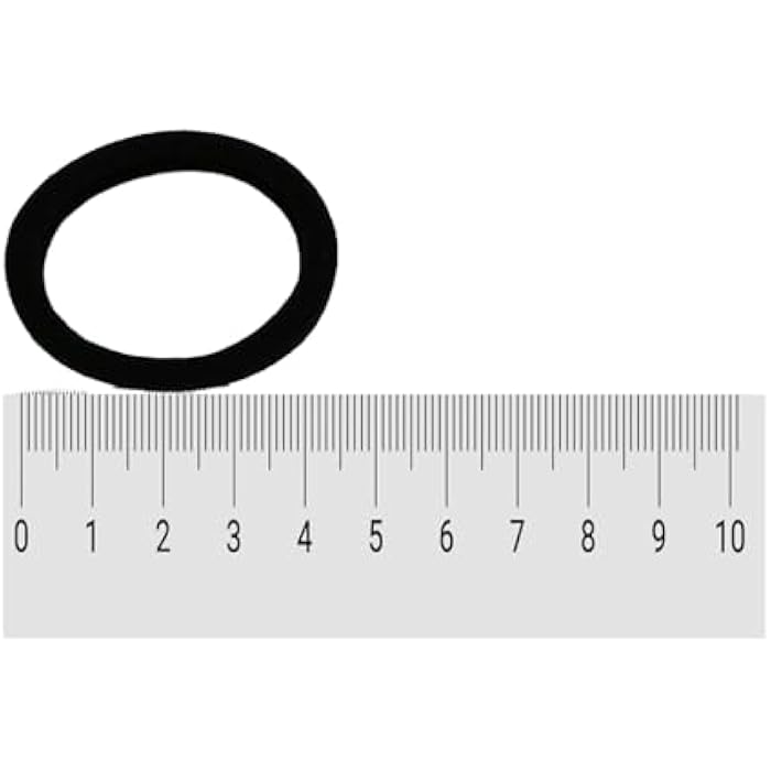 25 Pieces Black Rubber Elastic Hair Bands Bulk Rope Hair Tie Ponytail Holders - Image 3